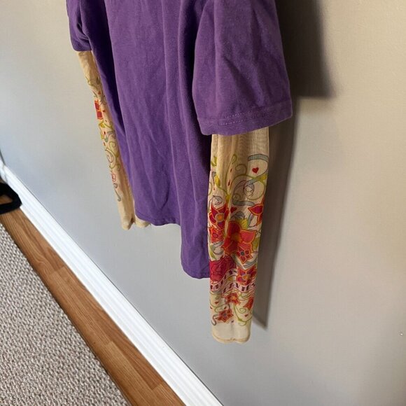 Harley Davidson Kids Girls Purple Tattoo Sleeve Shirt Large 12/14 Biker - Picture 10 of 11